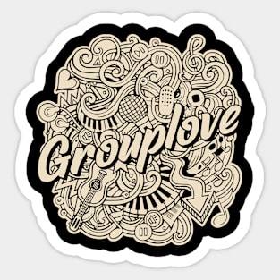 Grouplove - Vintage Sticker